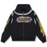 Flame Burst Zip Hoodie