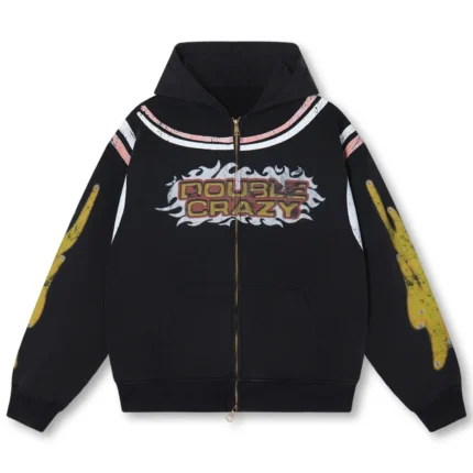 Flame Burst Zip Hoodie