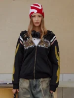 Flame Burst Zip Hoodie g