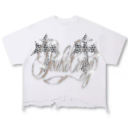 Rhinestone Logo Graphic T shirt
